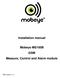 Installation manual Mobeye MS100B GSM Measure, Control and Alarm module