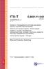ITU-T G.8031/Y.1342 (06/2006) Ethernet Protection Switching