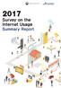 Survey on the Internet Usage Summary Report