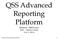 Webinar - Will Hoehn Q/A Adam Lumia Oct 2, QSS Advanced Reporting Platform