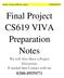 Final Project CS619 VIVA Preparation Notes