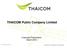 THAICOM Public Company Limited. Corporate Presentation March 2015