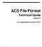 ACS File Format. Technical Guide. Version 2