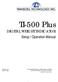 TI-500 Plus DIGITAL WEIGHT INDICATOR Setup / Operation Manual