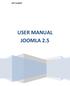 CICT UniMAP USER MANUAL JOOMLA 2.5