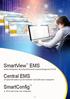 SmartView EMS. Central EMS. SmartConfig. Fault, Configuration, Accounting, Performance & Security Management (FCAPS)