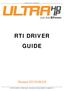 RTI Driver Guide - Just Add Power RTI DRIVER GUIDE. Revised