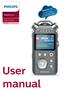 VoiceTracer. Audio recorder DVT7500. User manual