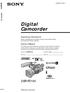 Digital Camcorder DSR-PD150. Operating Instructions. Owner s Record DSR-PD (1)