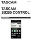 TASCAM SS250 CONTROL USER S MANUAL