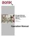 Dosage Delivery System Operation Manual Document: Revision: A Distek, Inc. Operation Manual