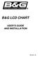 B&G LCD CHART USER S GUIDE AND INSTALLATION HB