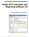 Diablo BTU Calculator and Reporting Software 3.0. Copyright , Diablo Analytical, Inc.