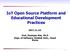 IoT Open Source Platform and Educational Development Practices
