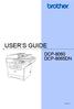 USER S GUIDE DCP-8060 DCP-8065DN. Version A