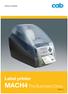 PRODUCT MARKING. Label printer. MACH4 The Business Class. Edition 4