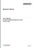 Sysmac Library. User s Manual for Device Operation Monitor Library SYSMAC-XR008 W552-E1-03
