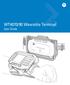 WT4070/90 Wearable Terminal User Guide