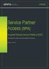 Service Partner Access (SPA)