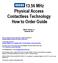 13.56 MHz Physical Access Contactless Technology How to Order Guide