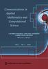 Communications in Applied Mathematics and Computational Science