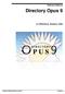 (c) GPSoftware, Brisbane, Reference Manual Directory Opus 9
