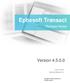 Ephesoft Transact. Version Release Notes. June 14, 2018 Document Revision 1.6