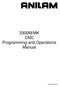 3300M/MK CNC Programming and Operations Manual