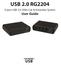 USB 2.0 RG port USB m Cat 5e Extender System. User Guide