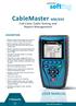 CableMaster 600/650 Full-Color Cable Testing and Report Management