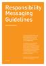Responsibility Messaging Guidelines