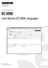 Conferencing Systems DC User Manual DC 6990 Shure Incorporated User Manual DC 6990 Languages.docx