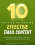 10 Tips For Effective  Content