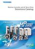 Machine Controller and AC Servo Drive. Solutions Catalog. Certified for ISO9001 and ISO14001