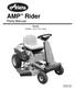 Rider AMP TM. Parts Manual. Model In. S.D. Deck /09 Printed in USA