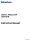 DIGITAL INDICATOR CSD-701B. Instruction Manual EN O