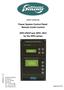 Power System Control Panel/ Remote Combi Control. WPC-PSCP and WPC- RCC for the WPC-series