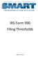 IRS Form 990 Filing Thresholds