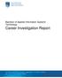 Bachelor of Applied Information Systems Technology Career Investigation Report