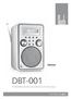 DBT-001 FM/DAB+ Radio with Bluetooth Receiver