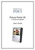 Picture Porter DIGITAL PHOTO MANAGER. User s Guide