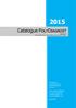 Catalogue POLYDIAGNOST Version: 2.7 With publication of this catalogue older versions loose their validation
