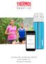 CONNECTED HYDRATION BOTTLE WITH SMART LID PRODUCT MANUAL