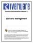 Technical Documentation Version 7.3 Scenario Management