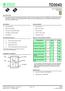 TD3043. Zero-Volt Switching Triac Driver DESCRIPTION ABSOLUTE MAXIMUM RATINGS* OPTIONS/SUFFIXES* SCHEMATIC DIAGRAM APPROVALS