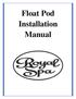 Float Pod Installation Manual