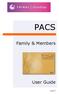 PACS. Family & Members. User Guide. pacs1.1