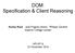 DOM: Specification & Client Reasoning