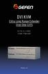 DVI KVM. Extra Long Range Extender Over One CAT5. User Manual EXT-DVIKVM-ELR. Release A8