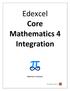 Edexcel Core Mathematics 4 Integration